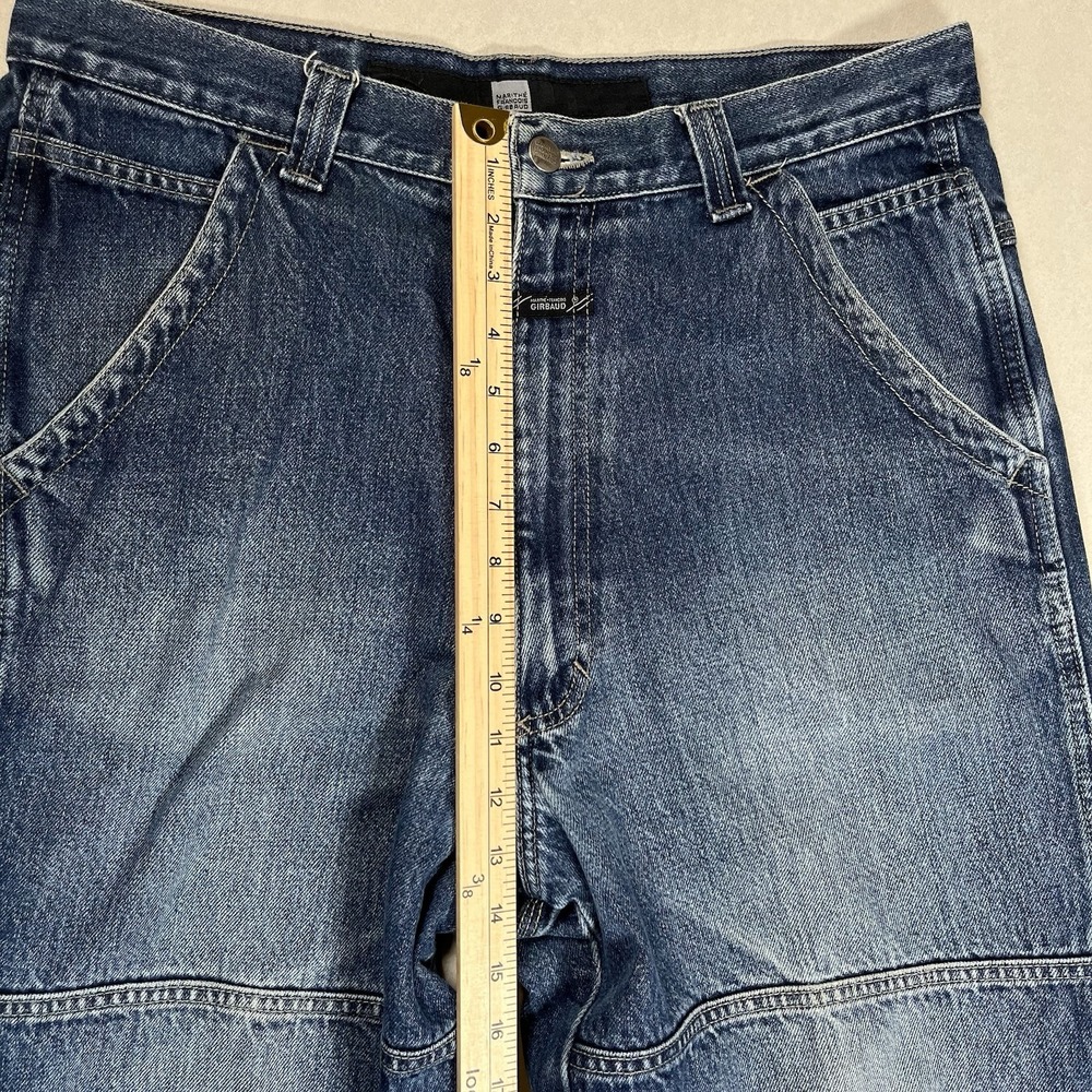 Vintage Marithe Francois Girbaud Men's Double Knee Blue Jeans Sz 34x35 Denim Y2K - Picture 7 of 10